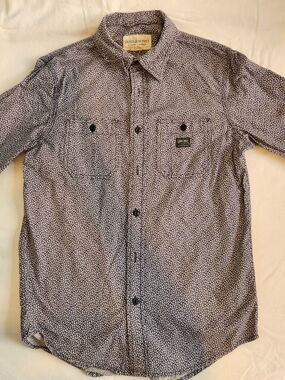 Ralph Lauren Denim & Supply Mens Small Button-Up Shirt in Navy Petal Print